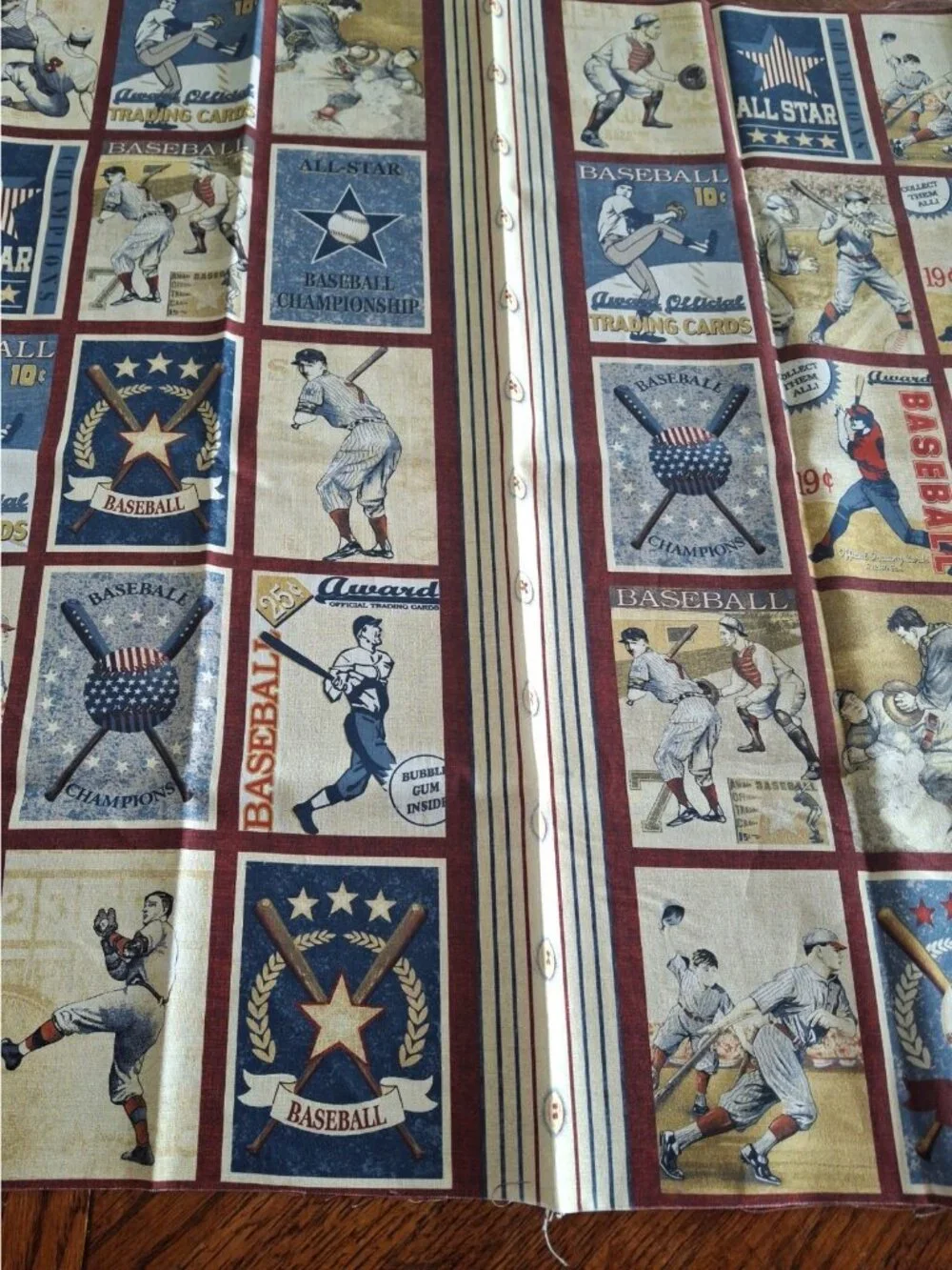 Benartex baseball fabric